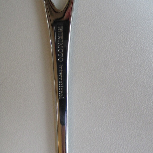 Mikimoto International Etched Highball glasses & silver stirrer - Picture 8 of 9